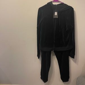 The Original Trendsetter Velour Set - Black